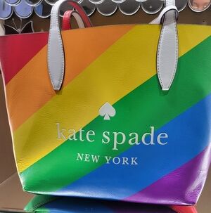🌈Kate Spade New York Rainbow Tote Bag